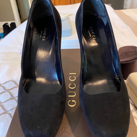 Gucci black suede pumps - Picture 3 of 5